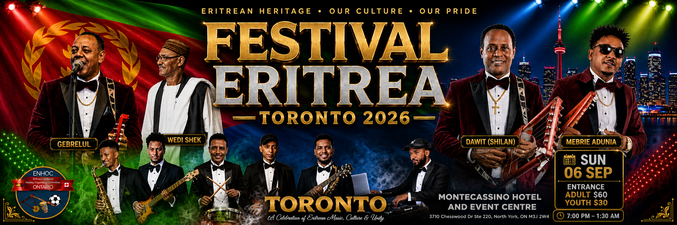 Festival Eritrea Toronto 2026 — Sunday Concert poster